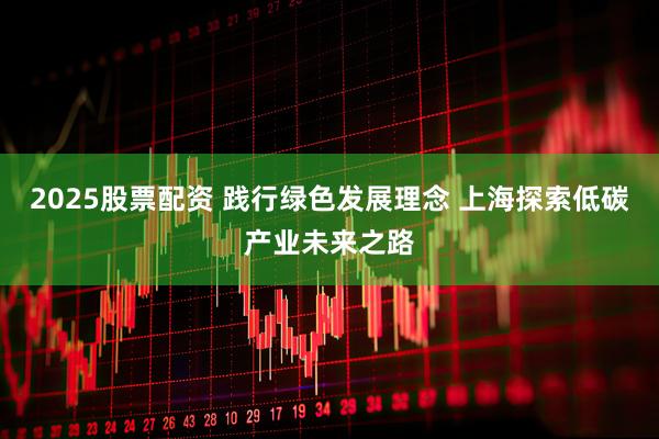 2025股票配资 践行绿色发展理念 上海探索低碳产业未来之路